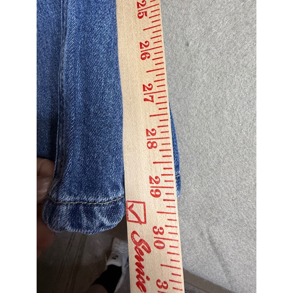 Zenana Women Medium Wash High Waisted Wide Leg Cotton Jeans DTP-1973MM Size 27 - Picture 5 of 7